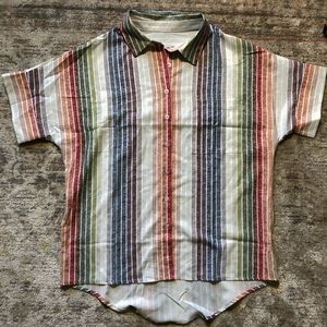 Striped button up shirt